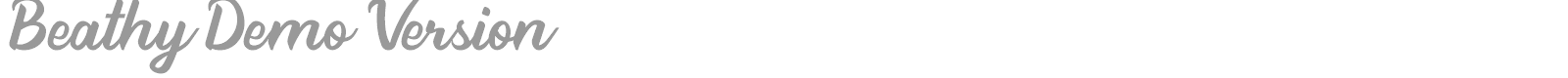 Beathy font preview